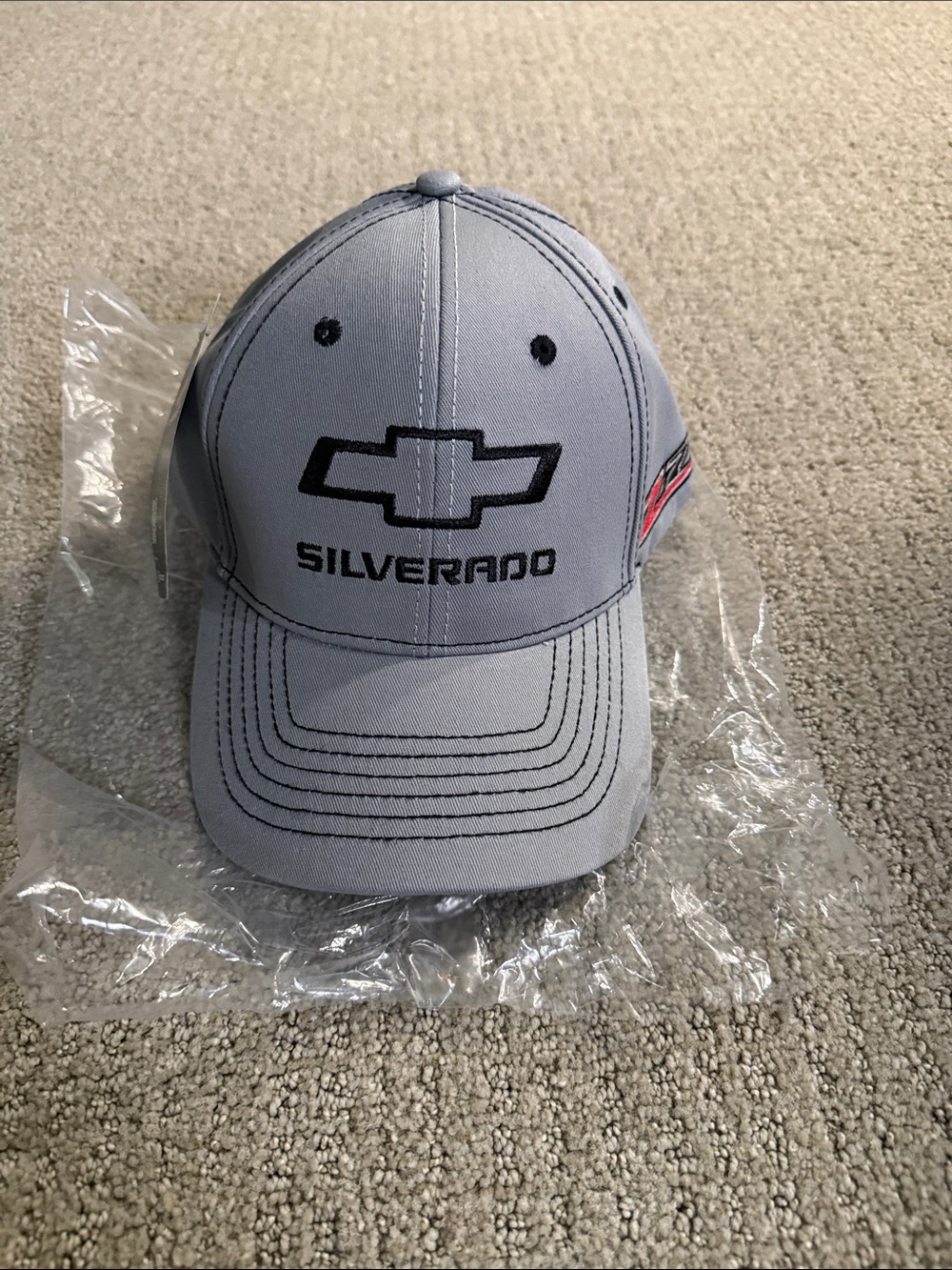 Chevrolet Silverado Gray Embroidered Cap